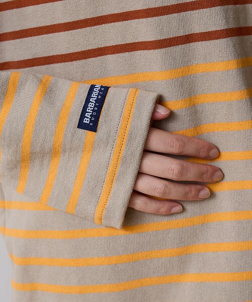 ABAHOUSE / アバハウス Tシャツ | BARBARIAN 12ozHEAVY WEIGHT CREW LONG/ボーダ | 詳細7