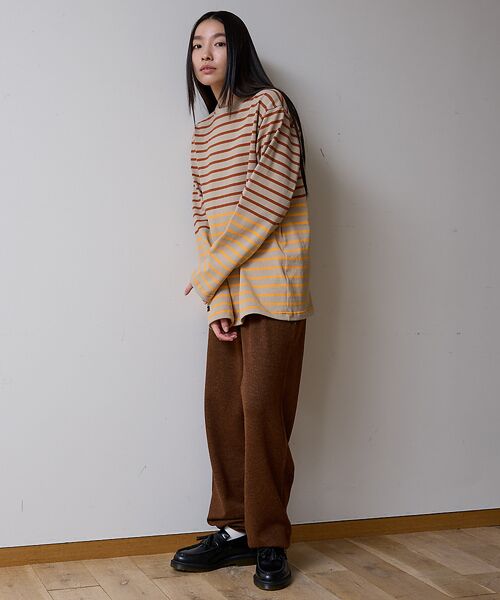 ABAHOUSE / アバハウス Tシャツ | BARBARIAN 12ozHEAVY WEIGHT CREW LONG/ボーダ | 詳細10