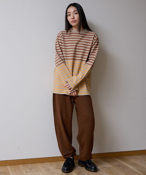 ABAHOUSE / アバハウス Tシャツ | BARBARIAN 12ozHEAVY WEIGHT CREW LONG/ボーダ | 詳細11