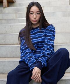 ABAHOUSE / アバハウス Tシャツ | BARBARIAN 12ozHEAVY WEIGHTスウェット/ボーダー/ユニセ