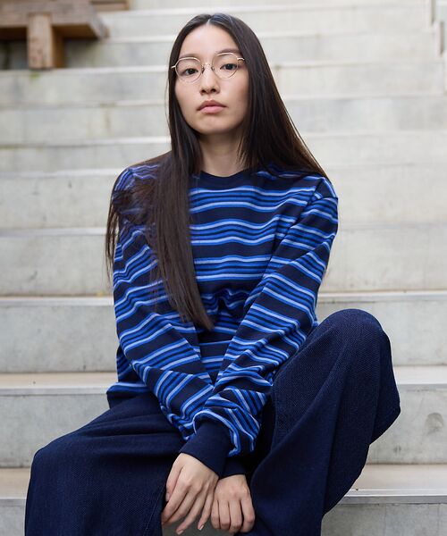 ABAHOUSE / アバハウス Tシャツ | BARBARIAN 12ozHEAVY WEIGHTスウェット/ボーダー/ユニセ | 詳細1