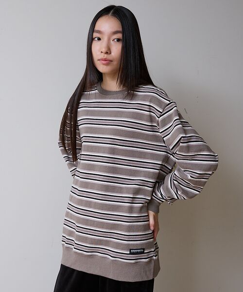 ABAHOUSE / アバハウス Tシャツ | BARBARIAN 12ozHEAVY WEIGHTスウェット/ボーダー/ユニセ | 詳細14