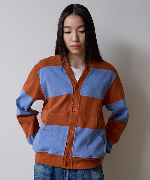 ABAHOUSE / アバハウス カーディガン・ボレロ | BARBARIAN 12ozHEAVY WEIGHTカーディガン/ボーダー/ユニ | 詳細1