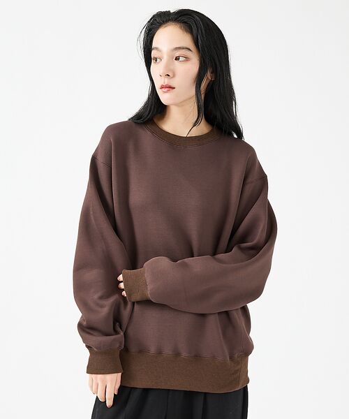 ABAHOUSE/アバハウス 【FORTUNA/フォルトゥナ】TECH SWEAT CREW NECK /トロ ブラウン L ABAHOUSE/アバハウス 【FORTUNA/フォルトゥナ】TECH SWEAT CREW NECK /トロ ブラウン L