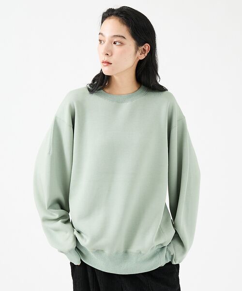 ABAHOUSE/アバハウス 【FORTUNA/フォルトゥナ】TECH SWEAT CREW NECK /トロ グリーン L ABAHOUSE/アバハウス 【FORTUNA/フォルトゥナ】TECH SWEAT CREW NECK /トロ グリーン L