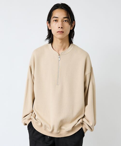ABAHOUSE / アバハウス Tシャツ | 【FORTUNA/フォルトゥナ】WフェイスHALF ZIPプルオーバー/オーバー | 詳細10