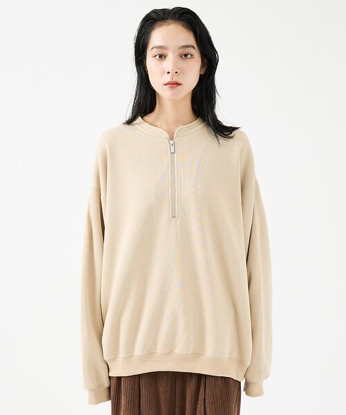 ABAHOUSE / アバハウス Tシャツ | 【FORTUNA/フォルトゥナ】WフェイスHALF ZIPプルオーバー/オーバー | 詳細2