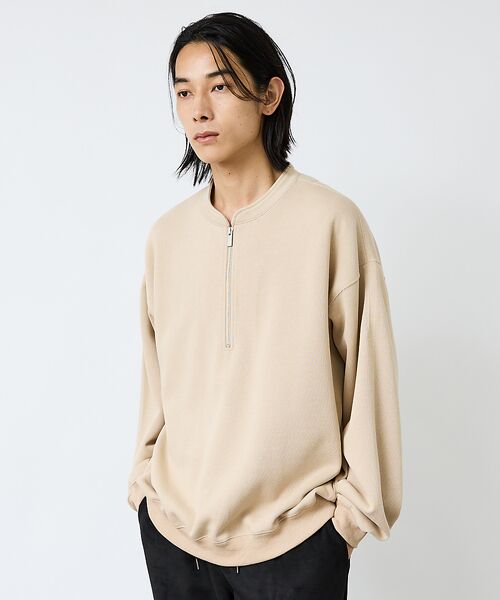 ABAHOUSE / アバハウス Tシャツ | 【FORTUNA/フォルトゥナ】WフェイスHALF ZIPプルオーバー/オーバー | 詳細9