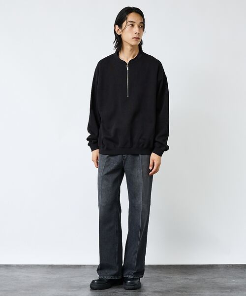 ABAHOUSE / アバハウス Tシャツ | 【FORTUNA/フォルトゥナ】WフェイスHALF ZIPプルオーバー/オーバー | 詳細14