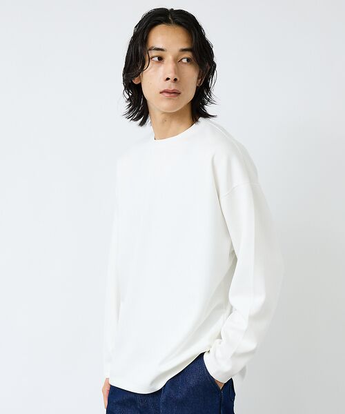 ABAHOUSE / アバハウス Tシャツ | 【FORTUNA/フォルトゥナ】ECOTECコクーンシルエットロングTシャツ/ユ | 詳細3