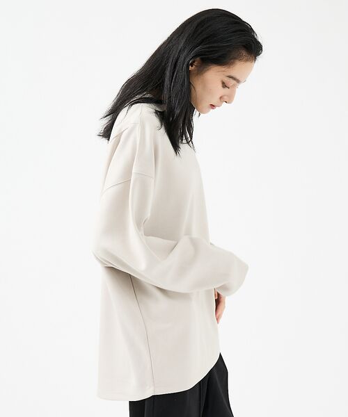 ABAHOUSE / アバハウス Tシャツ | 【FORTUNA/フォルトゥナ】ECOTECコクーンシルエットロングTシャツ/ユ | 詳細6