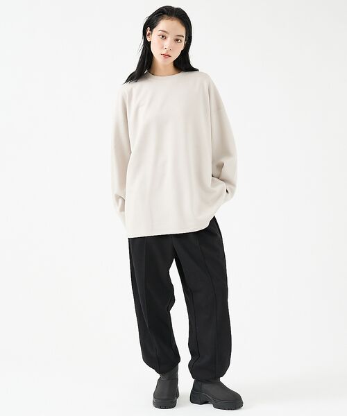 ABAHOUSE / アバハウス Tシャツ | 【FORTUNA/フォルトゥナ】ECOTECコクーンシルエットロングTシャツ/ユ | 詳細8