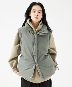 ABAHOUSE / アバハウス ダウンジャケット・ベスト | 【FORTUNA/フォルトゥナ】ダウンベスト/ファイバーダウンベスト/配色/ユニ