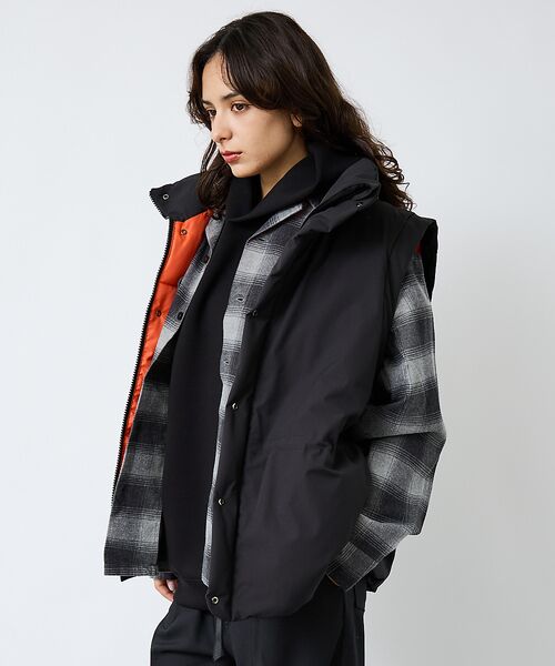 ABAHOUSE / アバハウス ダウンジャケット・ベスト | 【FORTUNA/フォルトゥナ】ダウンベスト/ファイバーダウンベスト/配色/ユニ | 詳細8