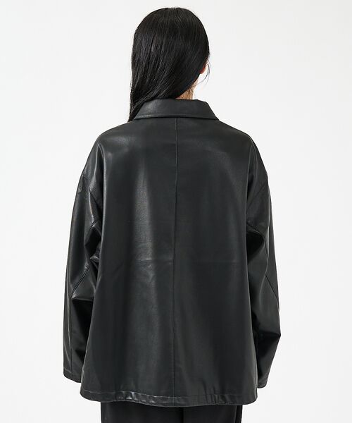 ABAHOUSE / アバハウス その他アウター | 【FORTUNA/フォルトゥナ】ECOラムレザーコーチジャケット/コーチジャケッ | 詳細12