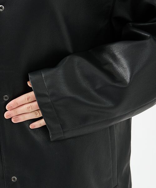 ABAHOUSE / アバハウス その他アウター | 【FORTUNA/フォルトゥナ】ECOラムレザーコーチジャケット/コーチジャケッ | 詳細14