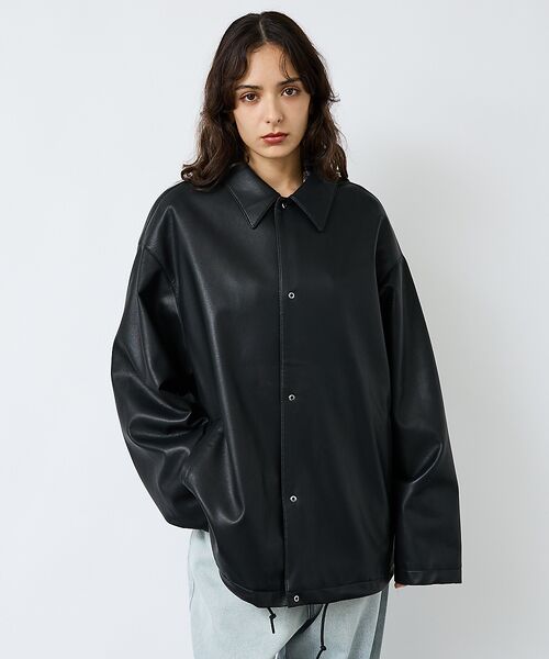 ABAHOUSE / アバハウス その他アウター | 【FORTUNA/フォルトゥナ】ECOラムレザーコーチジャケット/コーチジャケッ | 詳細2