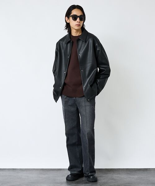 ABAHOUSE / アバハウス その他アウター | 【FORTUNA/フォルトゥナ】ECOラムレザーコーチジャケット/コーチジャケッ | 詳細20