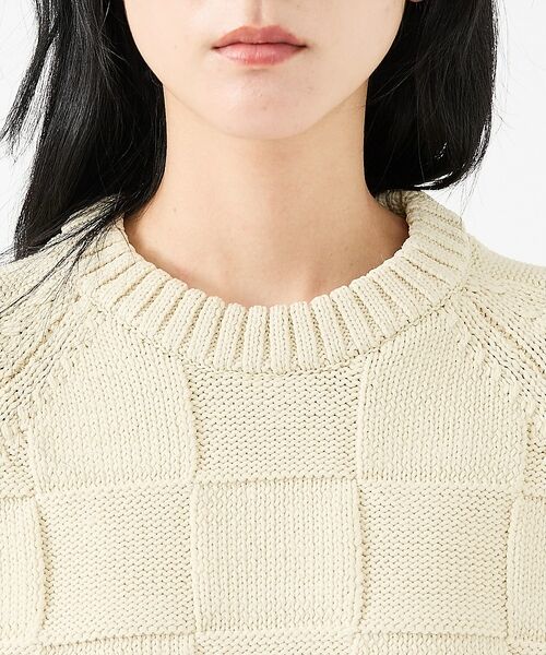 ABAHOUSE / アバハウス ニット・セーター | 【FORTUNA/フォルトゥナ】ECOTEC-Knit/編み込み風ニットプルオー | 詳細17