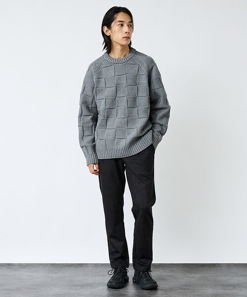 ABAHOUSE / アバハウス ニット・セーター | 【FORTUNA/フォルトゥナ】ECOTEC-Knit/編み込み風ニットプルオー | 詳細12