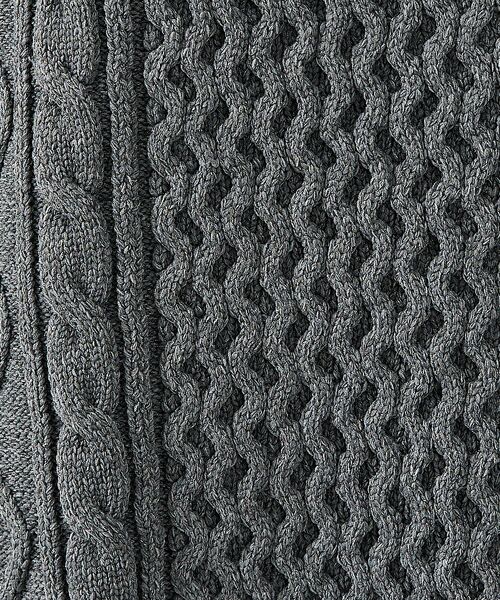 ABAHOUSE / アバハウス ニット・セーター | 【FORTUNA/フォルトゥナ】ECOTEC-Knit/ケーブル柄ニットプルオー | 詳細20