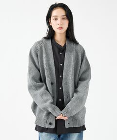 ABAHOUSE / アバハウス カーディガン・ボレロ | 【FORTUNA/フォルトゥナ】ECOTEC-Knit /オーバーサイズ カーデ