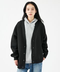 ABAHOUSE / アバハウス カーディガン・ボレロ | 【FORTUNA/フォルトゥナ】ECOTEC-Knit /オーバーサイズ カーデ