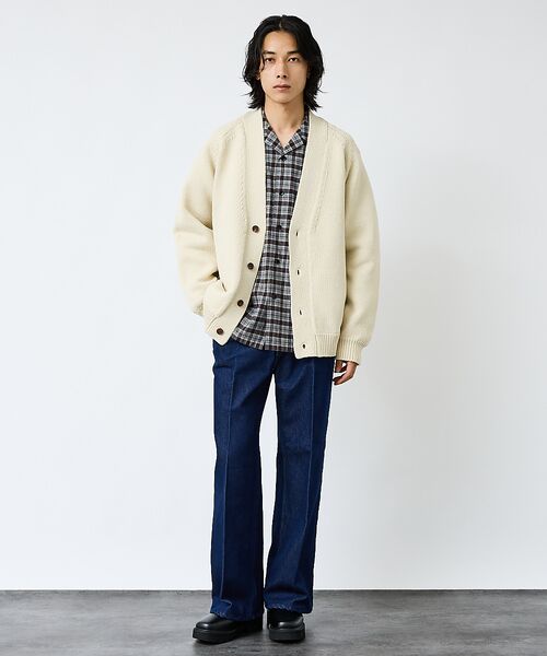 ABAHOUSE / アバハウス カーディガン・ボレロ | 【FORTUNA/フォルトゥナ】ECOTEC-Knit /オーバーサイズ カーデ | 詳細5