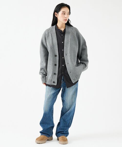 ABAHOUSE / アバハウス カーディガン・ボレロ | 【FORTUNA/フォルトゥナ】ECOTEC-Knit /オーバーサイズ カーデ | 詳細6