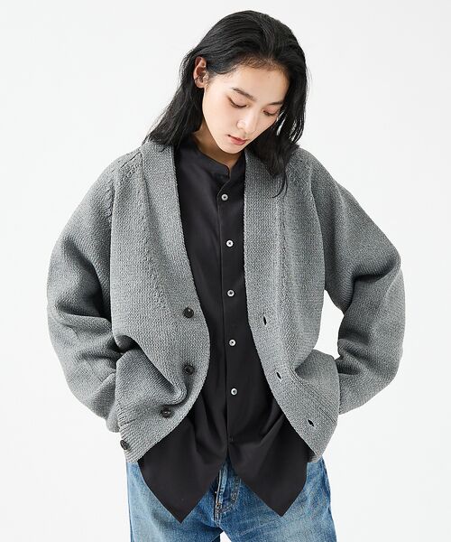 ABAHOUSE / アバハウス カーディガン・ボレロ | 【FORTUNA/フォルトゥナ】ECOTEC-Knit /オーバーサイズ カーデ | 詳細8