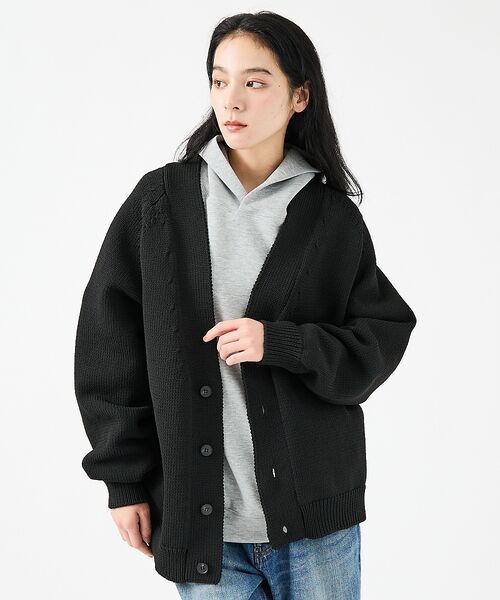 ABAHOUSE / アバハウス カーディガン・ボレロ | 【FORTUNA/フォルトゥナ】ECOTEC-Knit /オーバーサイズ カーデ | 詳細20