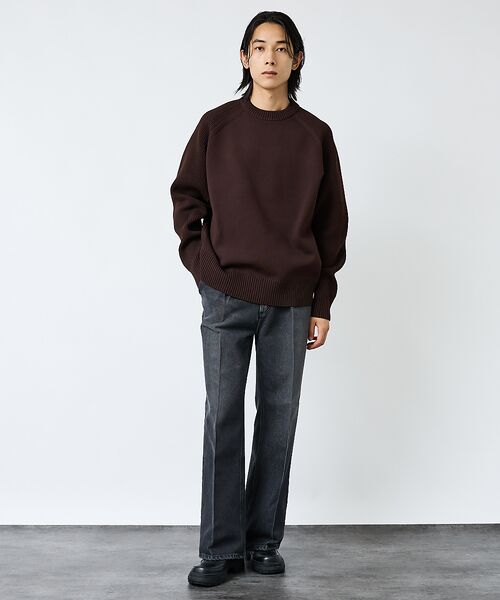 ABAHOUSE / アバハウス ニット・セーター | 【FORTUNA/フォルトゥナ】ECOTEC-Knit イージーケア ウォッシャ | 詳細5
