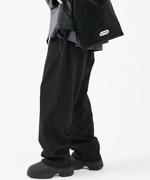 ABAHOUSE / アバハウス スラックス・ドレスパンツ | 【FORTUNA/フォルトゥナ】ツイルカットソーイージースラックス/スウェットパ | 詳細1