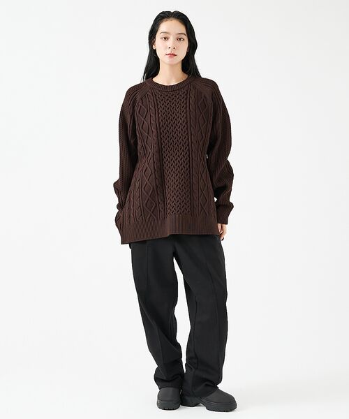 ABAHOUSE / アバハウス スラックス・ドレスパンツ | 【FORTUNA/フォルトゥナ】ツイルカットソーイージースラックス/スウェットパ | 詳細5