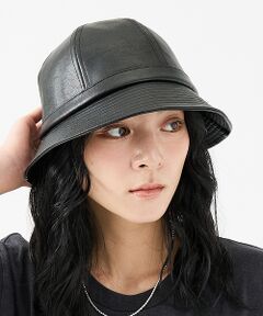 ABAHOUSE / アバハウス ハット | 【RUBEN/ルーベン】FAKE LEATHER METRO HAT/フェイクレ