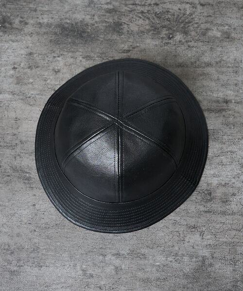 ABAHOUSE / アバハウス ハット | 【RUBEN/ルーベン】FAKE LEATHER METRO HAT/フェイクレ | 詳細4