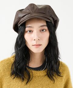 ABAHOUSE / アバハウス ハット | 【RUBEN/ルーベン】FAKE LEATHER CASKET/フェイクレザーキ