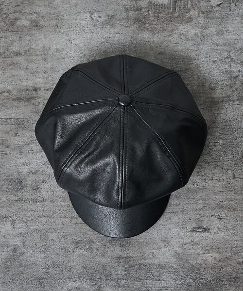 ABAHOUSE / アバハウス ハット | 【RUBEN/ルーベン】FAKE LEATHER CASKET/フェイクレザーキ | 詳細4