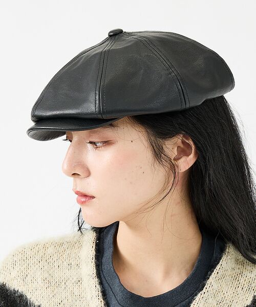 ABAHOUSE / アバハウス ハット | 【RUBEN/ルーベン】FAKE LEATHER CASKET/フェイクレザーキ | 詳細8