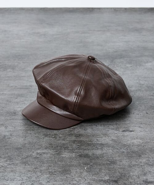 ABAHOUSE / アバハウス ハット | 【RUBEN/ルーベン】FAKE LEATHER CASKET/フェイクレザーキ | 詳細10