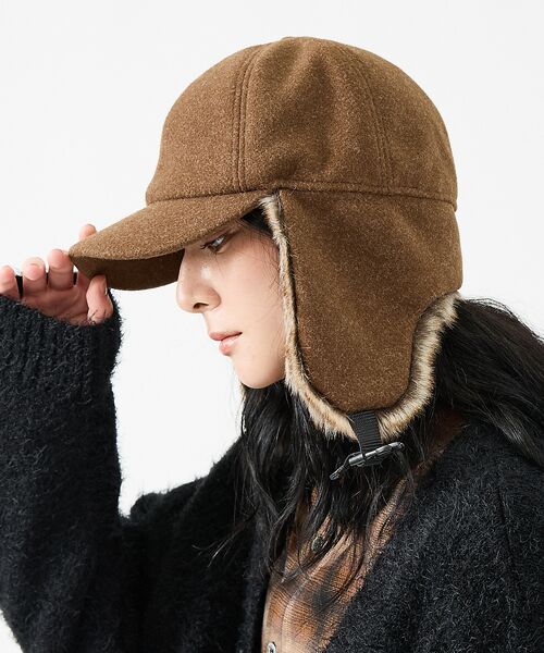 ABAHOUSE / アバハウス ハット | 【RUBEN/ルーベン】WOOL LIKED EARCOVE CAP/ウールライ | 詳細11