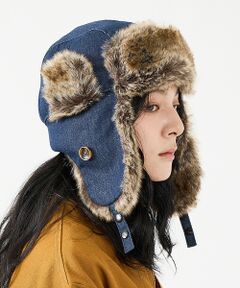 ABAHOUSE / アバハウス ハット | 【RUBEN/ルーベン】DENIM FLYGHT CAP/デニムフライトキャップ