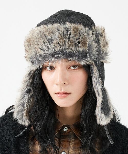 ABAHOUSE / アバハウス ハット | 【RUBEN/ルーベン】DENIM FLYGHT CAP/デニムフライトキャップ | 詳細3