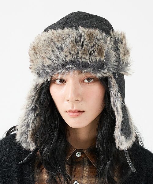 ABAHOUSE / アバハウス ハット | 【RUBEN/ルーベン】DENIM FLYGHT CAP/デニムフライトキャップ | 詳細4