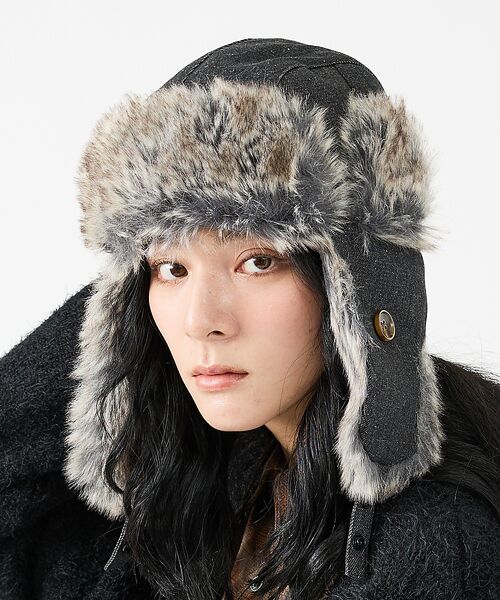 ABAHOUSE / アバハウス ハット | 【RUBEN/ルーベン】DENIM FLYGHT CAP/デニムフライトキャップ | 詳細5