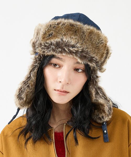 ABAHOUSE / アバハウス ハット | 【RUBEN/ルーベン】DENIM FLYGHT CAP/デニムフライトキャップ | 詳細7