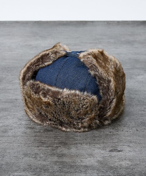 ABAHOUSE / アバハウス ハット | 【RUBEN/ルーベン】DENIM FLYGHT CAP/デニムフライトキャップ | 詳細8