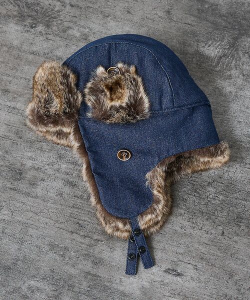 ABAHOUSE / アバハウス ハット | 【RUBEN/ルーベン】DENIM FLYGHT CAP/デニムフライトキャップ | 詳細12