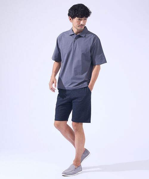 ABAHOUSE / アバハウス ショート・ハーフ・半端丈パンツ | 【セットアップ対応】バーズアイ イージー ショーツ | 詳細5