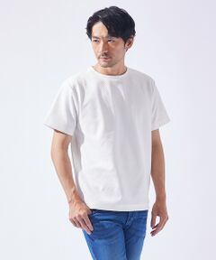 ABAHOUSE / アバハウス Tシャツ | ジオメトリック柄 クルーネック 半袖 Tシャツ